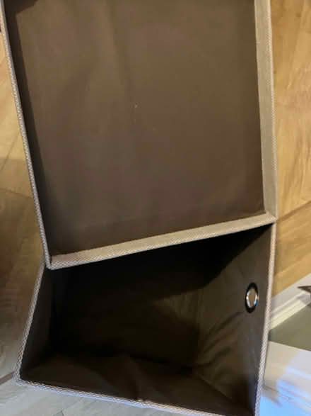Photo of free Taupe cube storage box (Southport PR9) #2