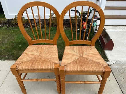 Photo of free Two dining chairs (Medford by tufts) #1
