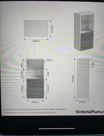 Photo of free Bathroom Cabinet (Bakewell DE45) #1