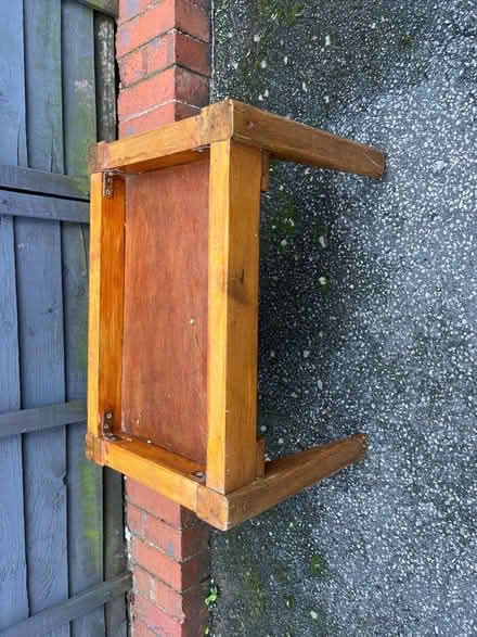 Photo of free Vintage dressing table stool 50s 60s Oak (Copley Hill WF17) #3