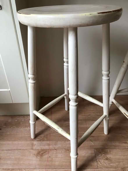 Photo of free Bar stools x2 solid wood (SG4 Hitchin) #2