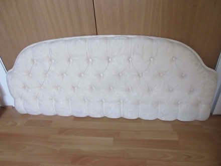 Photo of free Double bed head - cream, padded (Grange Park WA10) #1