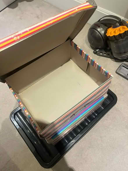 Photo of free Plastic box & 2 cardboard boxes (W5) #2