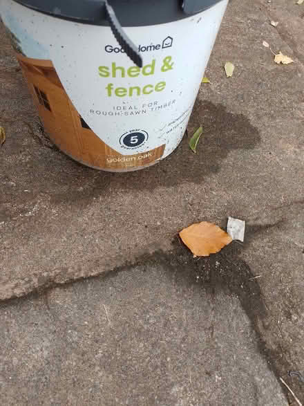 Photo of free A tub of shed and fence paint (Gargrave BD23) #1