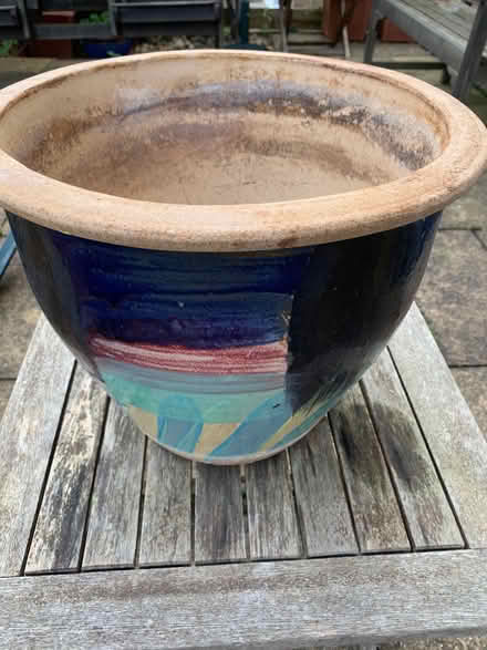 Photo of free Decorated plant pot (Digswell AL6) #1
