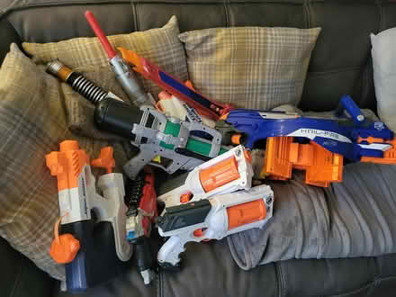 Photo of free Assorted Nerf guns/lightsabers (Scotstoun, Glasgow) #1