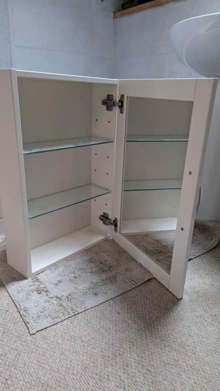 Photo of free Bathroom cabinet. Light cream (Highfield Caldecote, CB23) #2