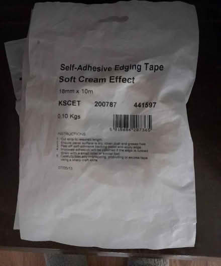 Photo of free Edging tape for kitchen cupboards (Hassall Moss CW11) #1