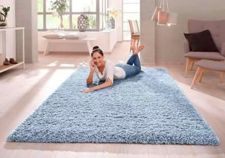Photo of free Large blue rug (Maidenhead SL6) #1
