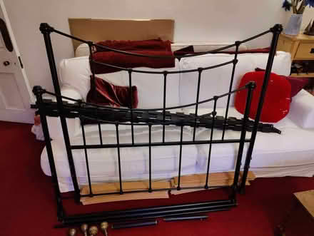 Photo of free Metal double bed frame, no mattress (Hurstpierpoint BN6) #2