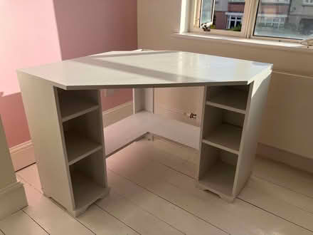 Photo of free IKEA Corner Desk with under shelves (Blackrock Dublin) #1