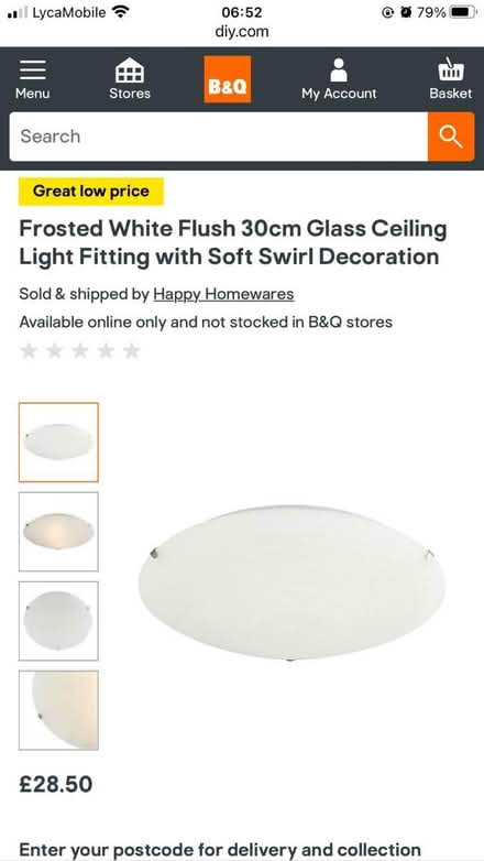 Photo of Glass ceiling light (West Thamesmead) #1