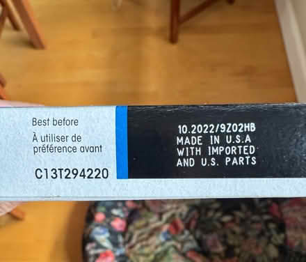 Photo of free Epson Printer Ink Cartridge (Gilmore St & Mountain View Ave) #2