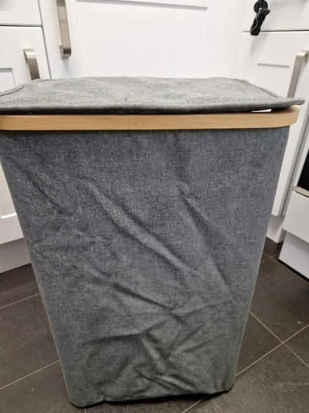 Photo of free Collapsible laundry basket grey (Kingston upon Thames, KT3) #1