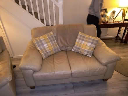 Photo of free Leather lounge suite (Leasowe CH46) #3