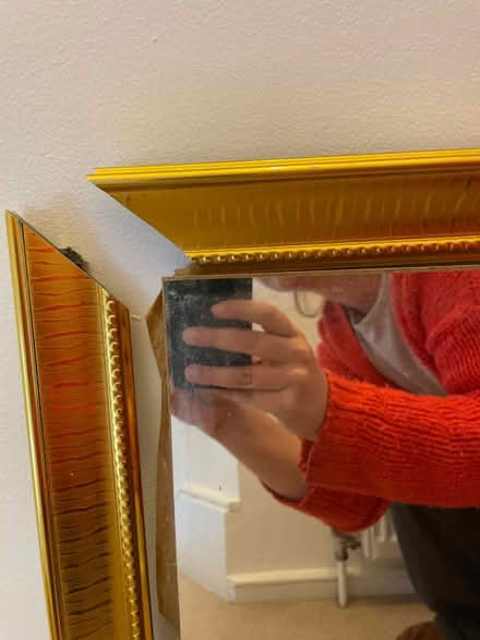 Photo of free Mirror with gold frame (Streatham Hill SW16) #2