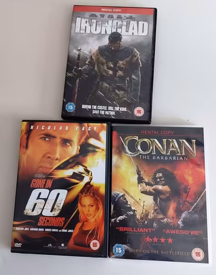 Photo of free 8 DVDs - certified for age 15 Plus (Fords Farm RG31) #2