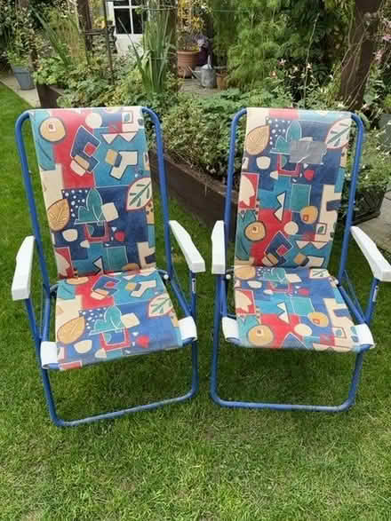 Photo of free Pair of comfy lafuma padded summer chairs (France Lynch GL6) #1