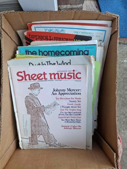 Photo of free Box of vintage piano music (Lawrenceville) #1