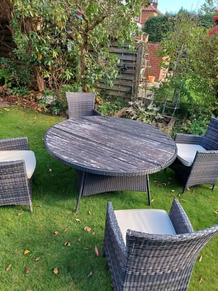 Photo of free Large outdoor table & 4 chairs (Gatley SK8) #1