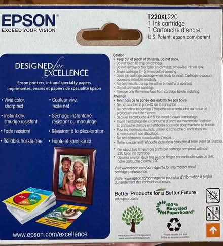 Photo of free Epson Printer Ink Cartridge (Gilmore St & Mountain View Ave) #3