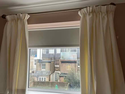 Photo of free Pair of white curtains (W12) #1
