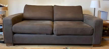 Photo of free Three seater sofa, worn but quite serviceable (Cotteridge B30) #1