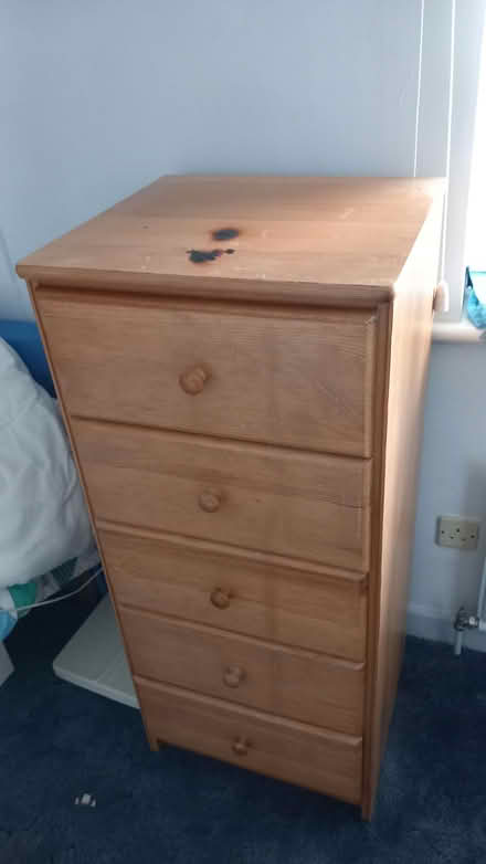 Photo of free Chest of drawers (Marcham OX13) #2