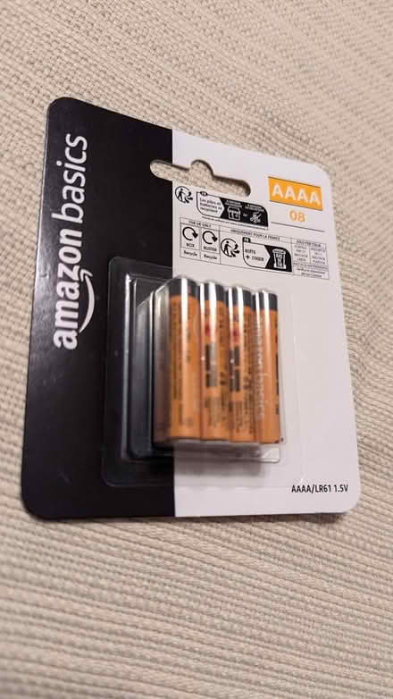 Photo of free Set of 8 AAAA Batteries (opened) (arlington heights) #1