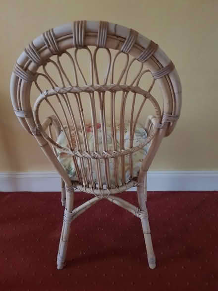 Photo of free Cane Chair with Cushion seat (Dun Laoghaire/glenageary) #2