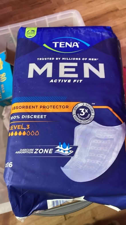Photo of free Men’s Tena pads (Maresfield) #1