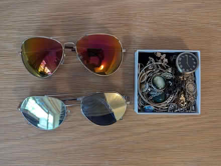 Photo of free 2x Mirrored Sunglasses plus Random Costume Jewellery (North Watford WD17) #1