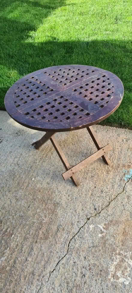 Photo of free Outdoor wooden folding table (Moortown LS17) #1