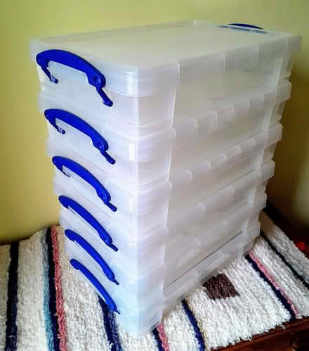 Photo of free A4 size Really Useful Boxes x 6 (Blackness TN6) #1