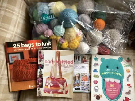 Photo of free Wool Remnants and Knitting Books (Horseheath, Mill Green CB21) #1