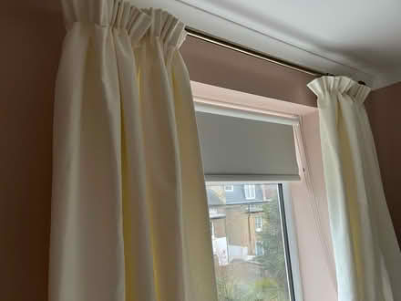 Photo of free Pair of white curtains (W12) #3
