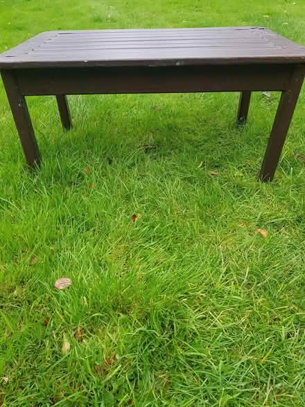 Photo of free Small Wooden Table for outdoors (Dun Laoghaire/glenageary) #1