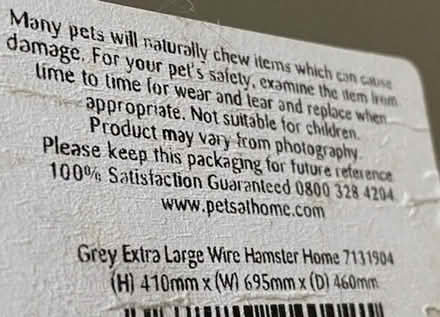 Photo of free Extra Large Wire Hamster Cage (Lenton NG7) #4