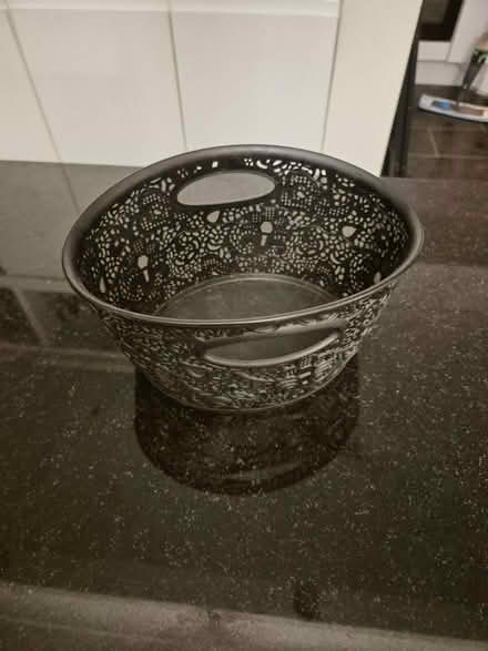 Photo of free Black patterned storage (Chadwell Heath) #2
