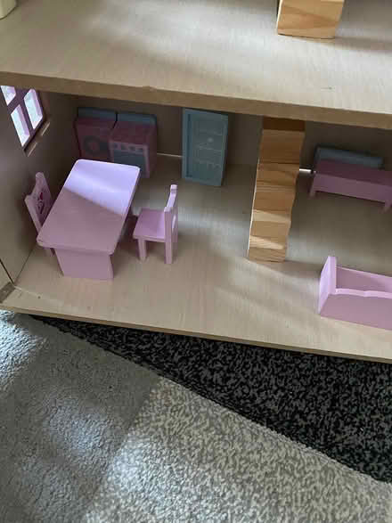 Photo of free Wooden dolls house with furniture (Stanley , Wakefield WF3) #2