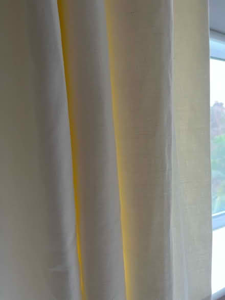 Photo of free Pair of white curtains (W12) #4