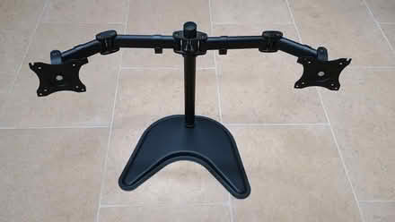 Photo of free Dual monitor stand for (upto) 27" monitors (Marishes YO17) #1
