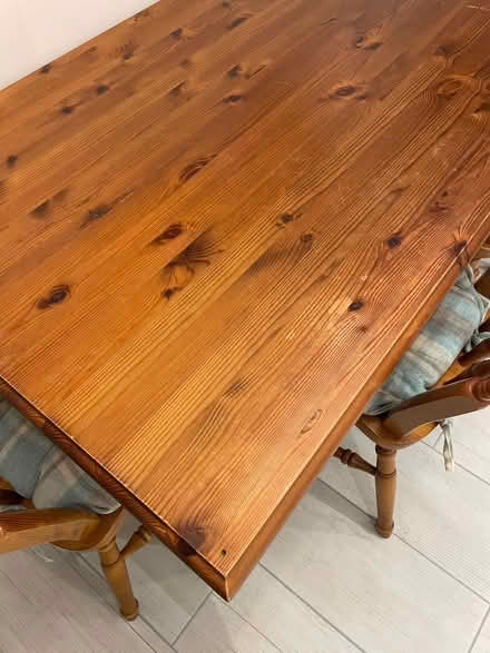 Photo of free Real wood table + 4 chairs (South Cambridgeshire CB22) #4