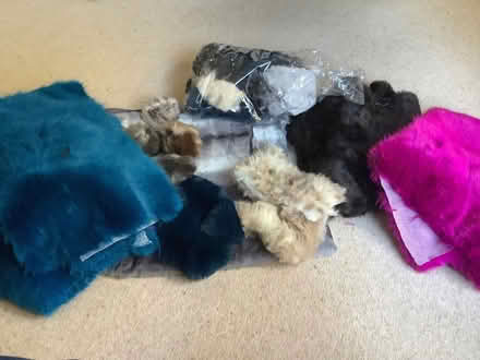 Photo of free Bundle of faux fur and fleece pieces (Holme Slack PR2) #1