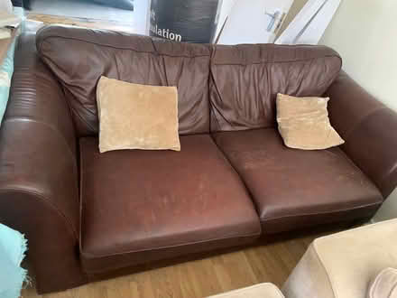 Photo of free Leather Sofa Bed (TW3) #1