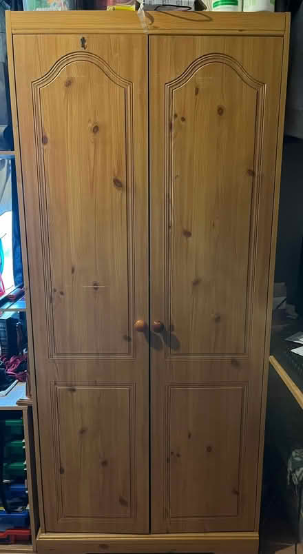 Photo of free Solid Pine Double Bed & Wadrobe (West Bromwich B71) #2