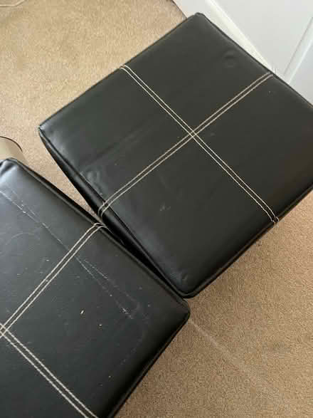Photo of free 2x black storage stools (Bletchley MK3) #2