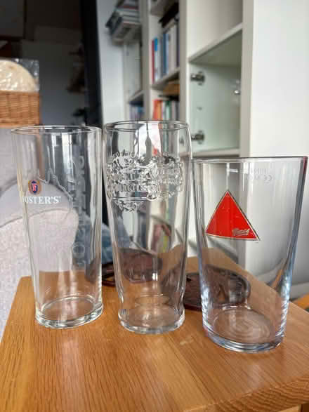 Photo of free Beer glasses x 3 (hastings TN34) #1