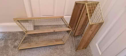 Photo of free Metal and wood wall shelves (L4) #1