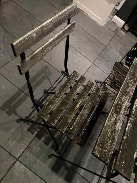 Photo of free Set of outside table and 2 chairs (Wandsworth Common SW17) #3